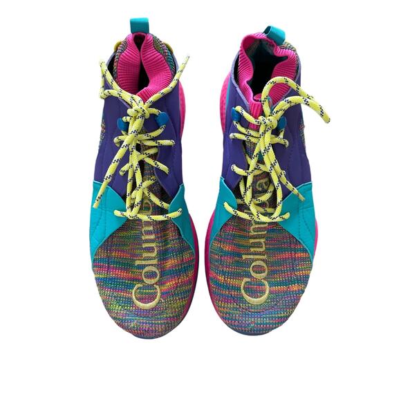 Columbia - Atmos x Columbia SH/FT OutDry Mid Sneakers in Pink Blue & Yellow